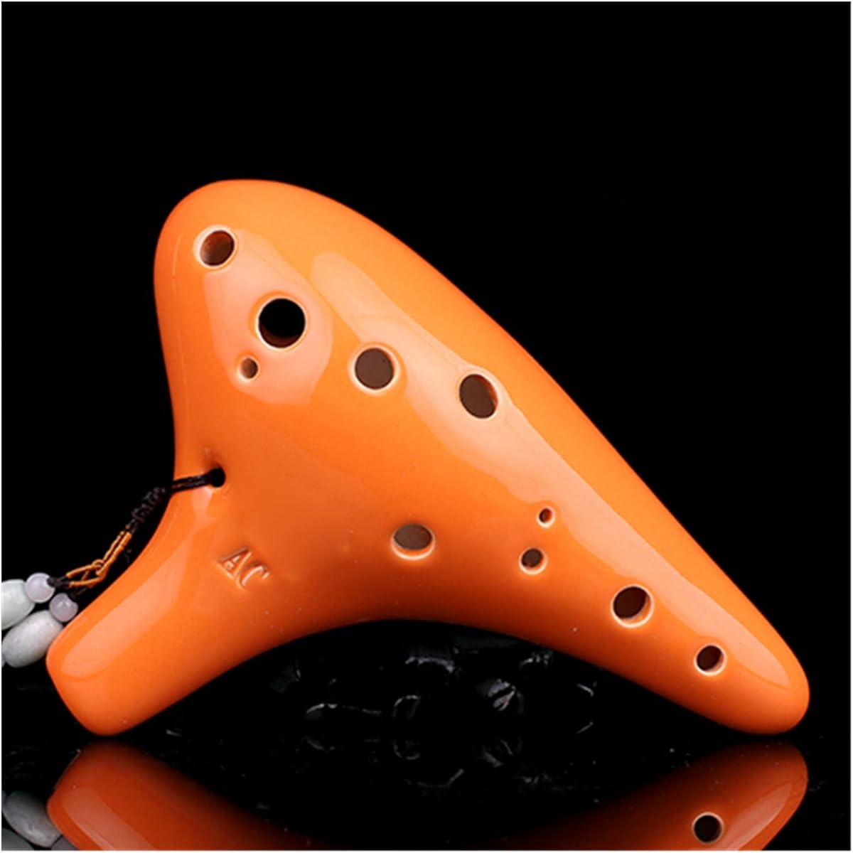 Round Head Color Glazed 12 Hole Ocarina Alto C Key Ceramic Ocarina 12 Hole AC Ocarina Musical Instrument Ocarina Musical Instrument (1)