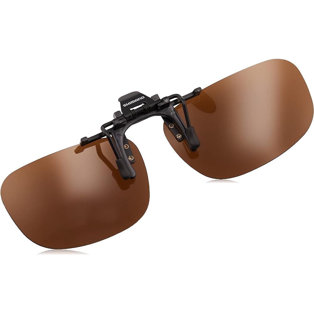SHIMANO Sunglasses Clip-on Glasses TAC Matte Black Brown HG-019P