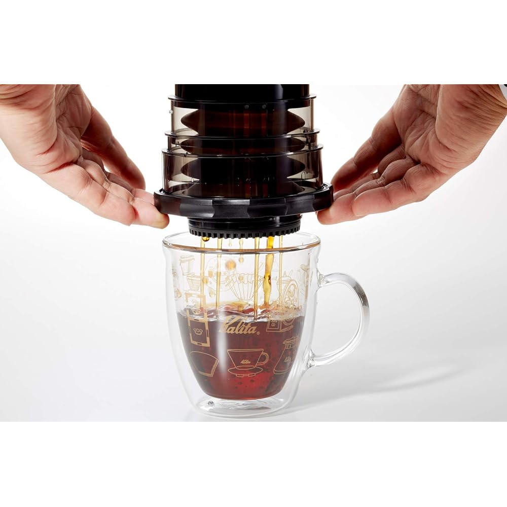 Kalita Coffee Press 220cc Outdoor KOMPACT Black #04130