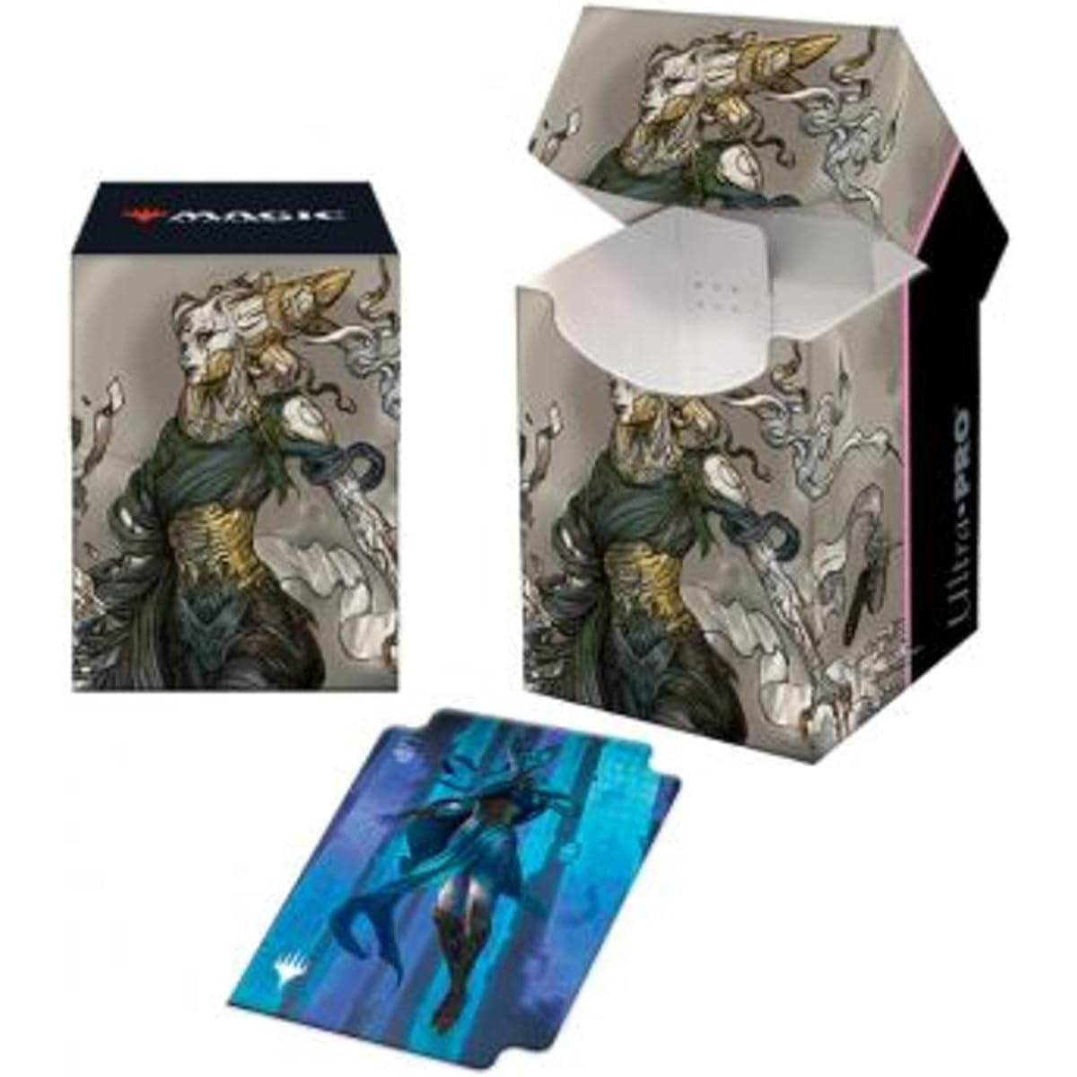 Ultra PRO Magic:The Gathering - Kamigawa Neon Dynasty 100+ Card Deck Box (Tamiyo, Complete Sage) - Protect your cards on the go and always be ready for battle with friends and foes
