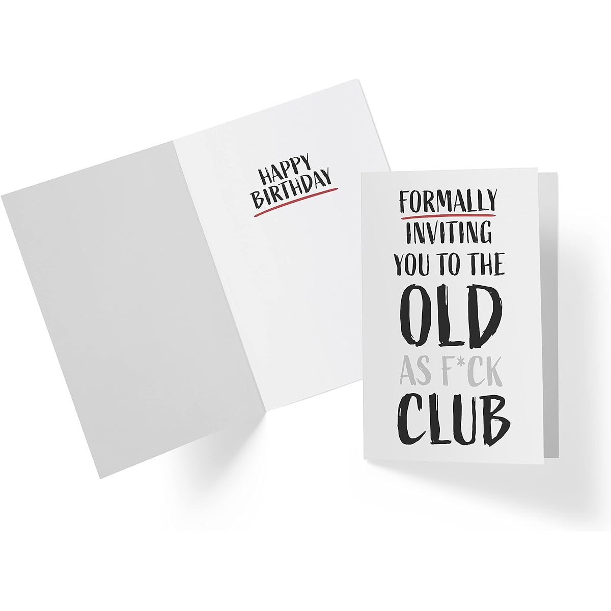 Karto Funny Rude Birthday Cards for Her - Witty Brother Sister Anniversary Cards - Perfect Cards for Friends - Annoying Friend Birthday Cards (Old Club)
