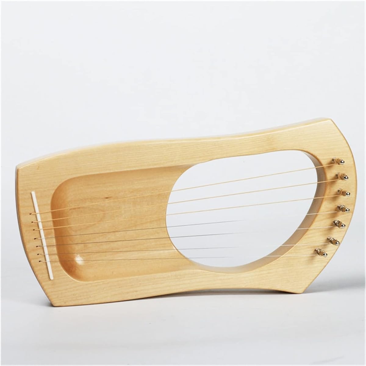 WowZza Wooden Mini Harp Instrument 7 String Lyre Harp Solid Harp Instrument