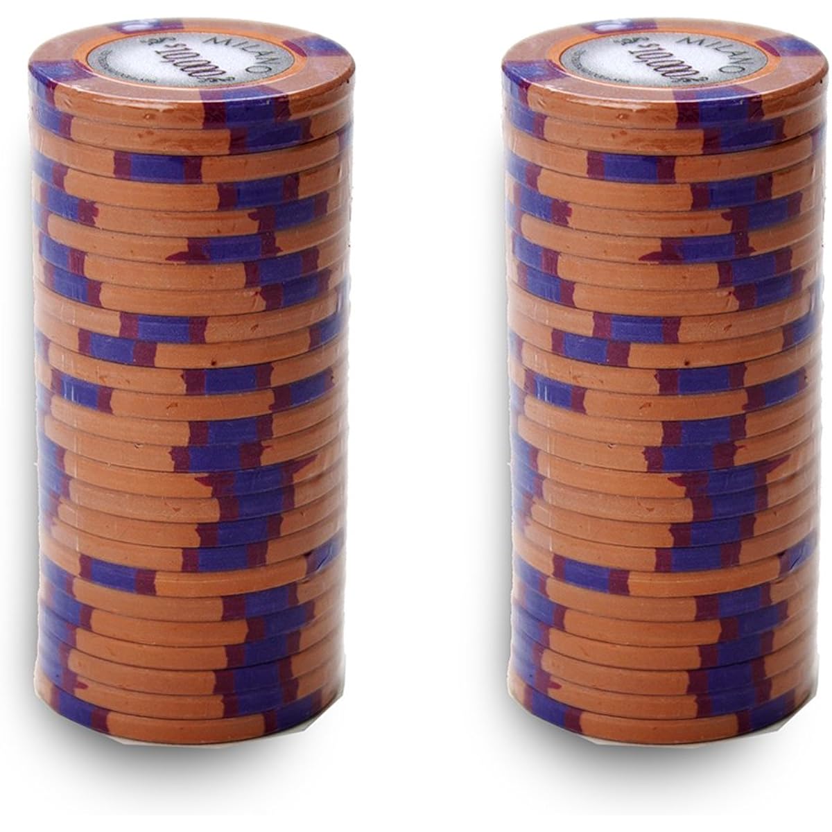 Claysmith Gaming Milano Casino Grade Poker Chips, 10 Gram, Pack of 50