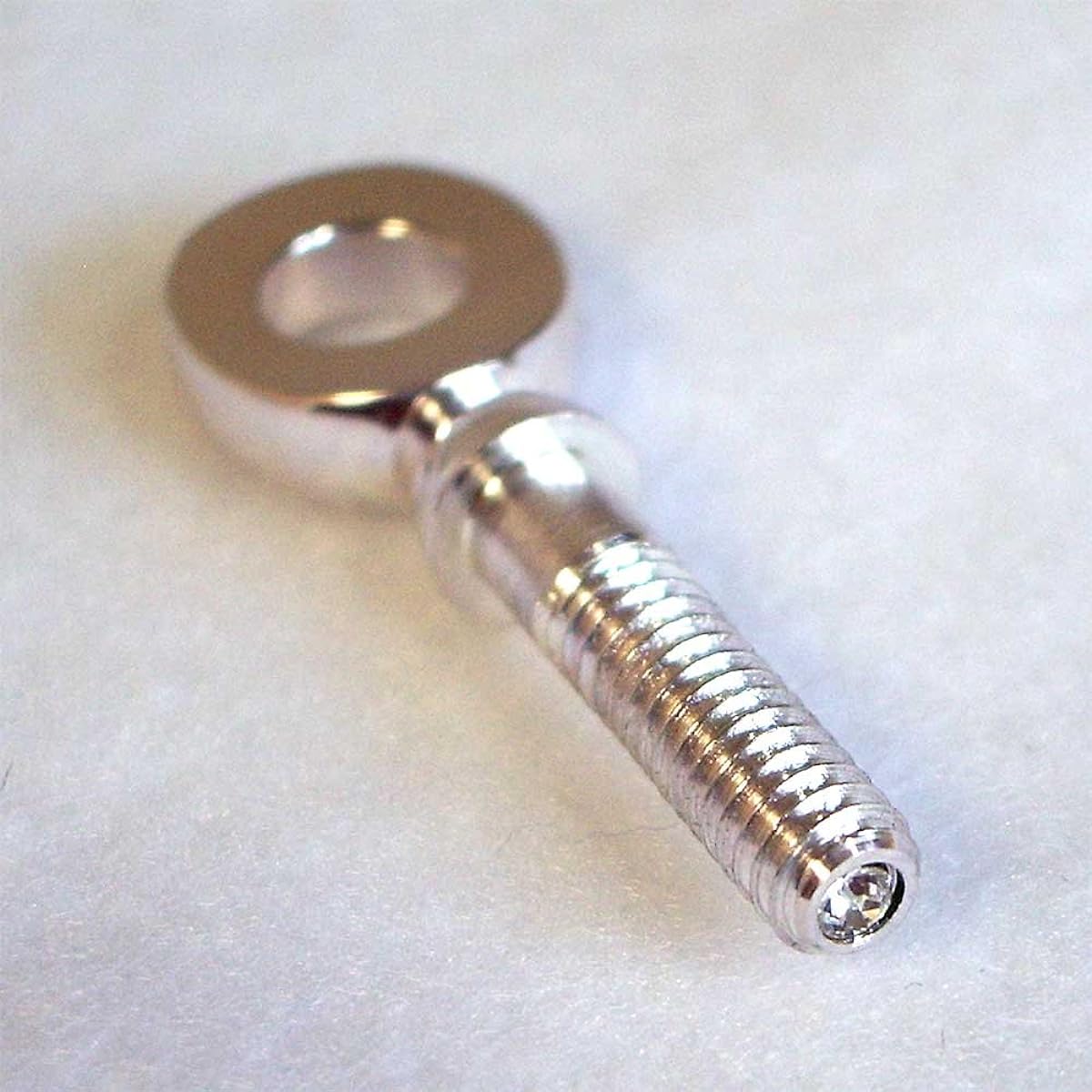 BULLSEYE B Clarinet Ligature Rouge EX Sterling Silver (Top Fastening) (Blue)