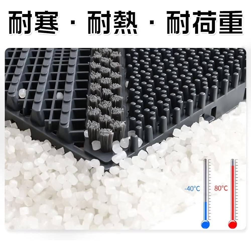 MMETARO Anti-Slip Mat, Outdoor 60 x 90cm, Non-Slip Mat, Connectable, For Commercial Use, Nursing Care Facilities, Entrance Mat, Stays In Place, Removes Mud, Washable, Aisle, Corridor, Balcony, Corridor, School, Pool, Parking Lot