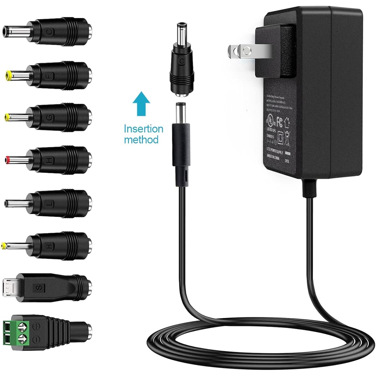 UL Listed GOOKYO 5V 4A Power Supply 5VDC 4000mA Wall Charger Multi-chip Switching Replacement AC Adapter Compatible with DC5V Devices such as Jetson Nano, Atomic Pi, USB Hub, Cable Box, DAC, etc. Power Supply