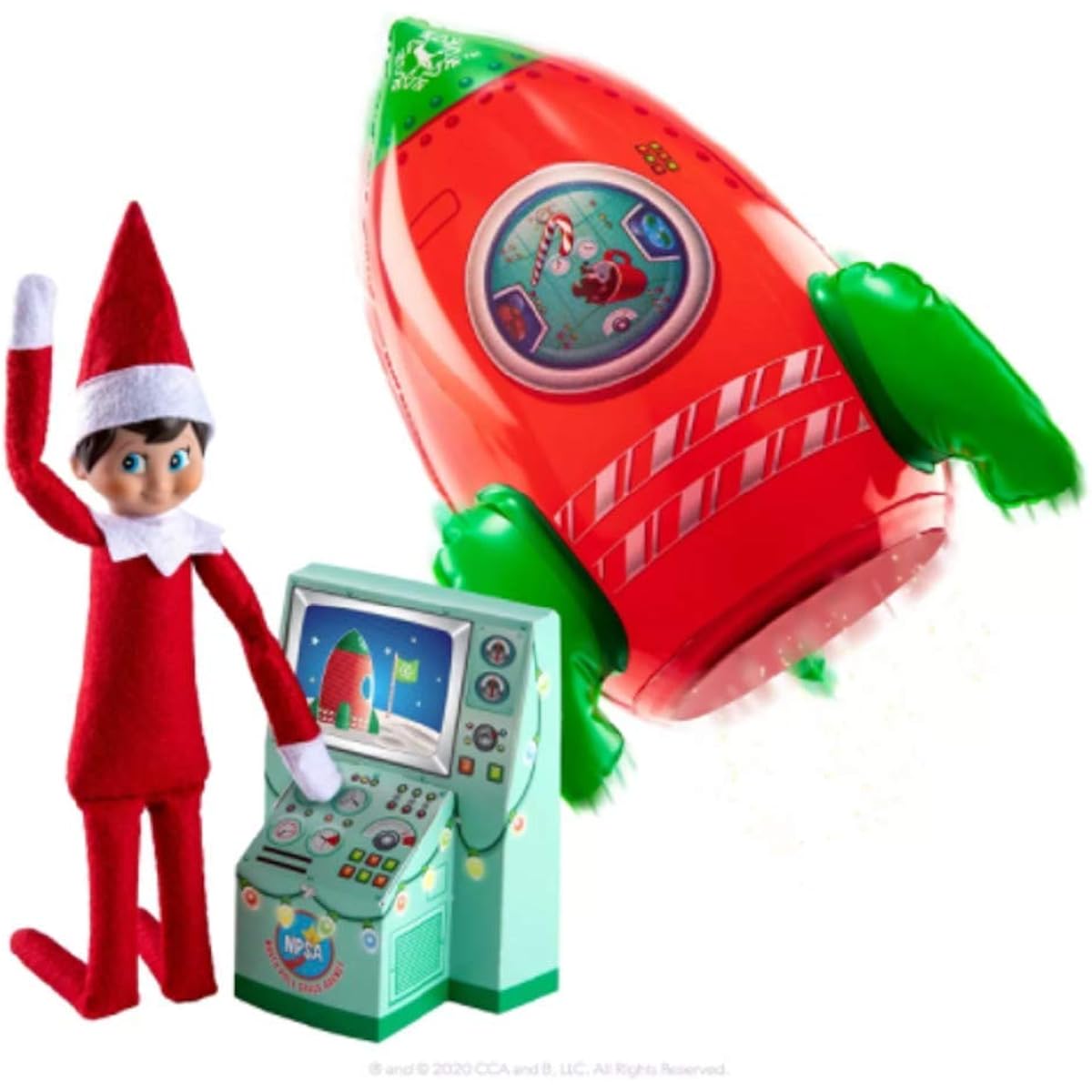 The Elf on the Shelf Limited 2020 4 Piece Claus Monauto Space Mission Rocket