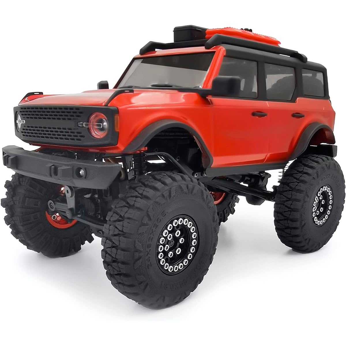 MOHERO 4pcs 1 inch Mud Grappler Rubber Tire 1.0 Wheel Tire 62*22mm for Axial SCX24 90081 AXI0001 002 004 005 006 RC Crawler Car (B Style)