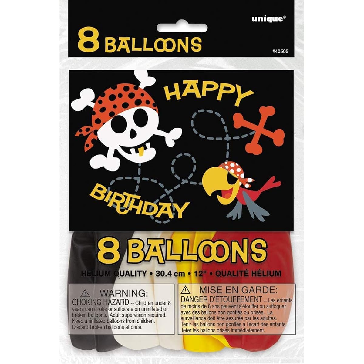 Pirate Fun Party Balloons 8pk