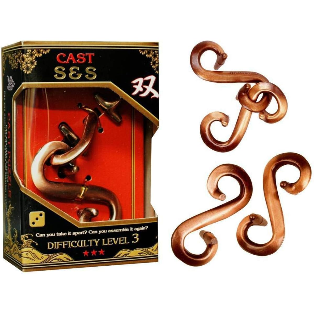 S & S Hanayama Cast Metal Brain Teaser Puzzle