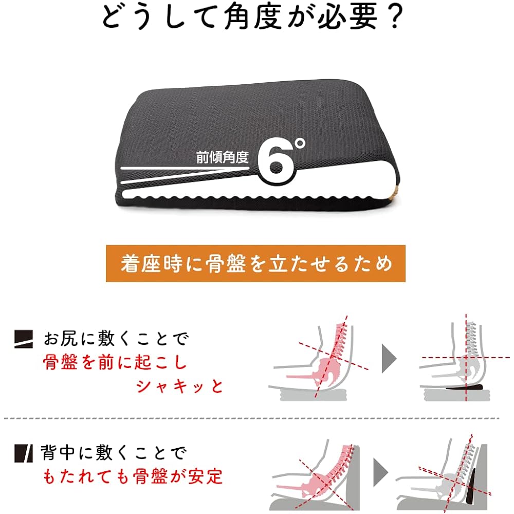 Dr.L Dr.L mini Black 23.5cmx34cmx4.3cm Portable A4 size Small cushion Polyethylene foam