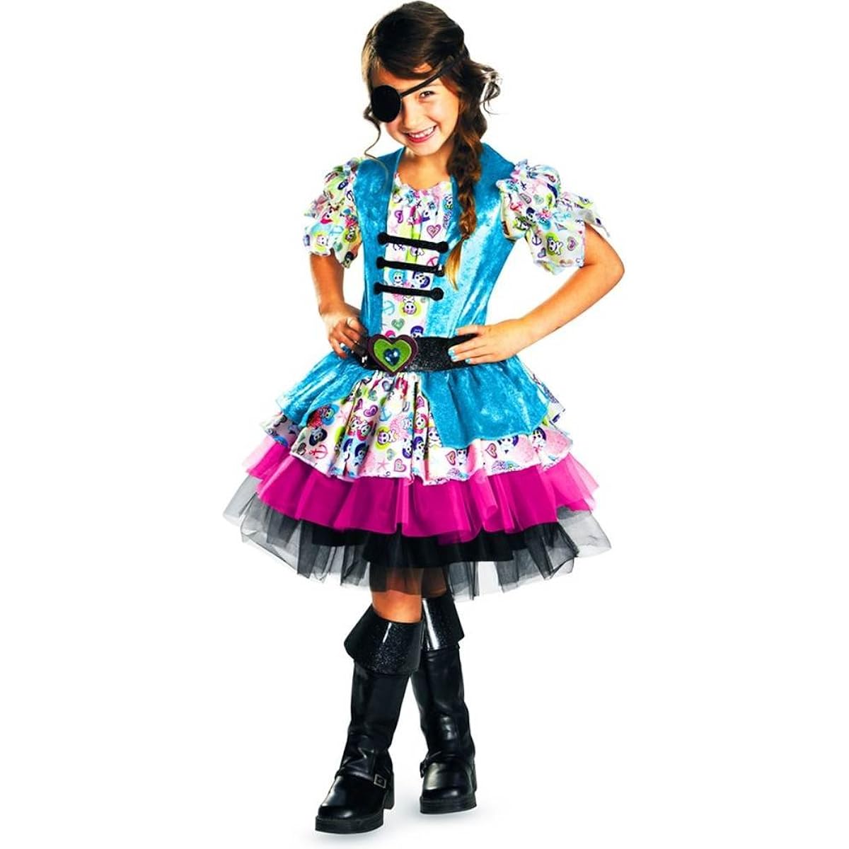Disguise Tutu'riffic Playful Pirate Girls Costume Small (4-6X) ds140002