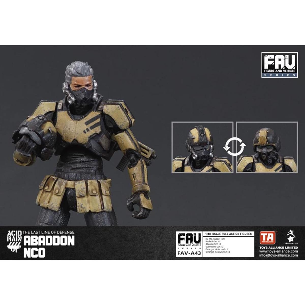 Toynami Acid Rain 1:18 Scale Abaddon NCO Set