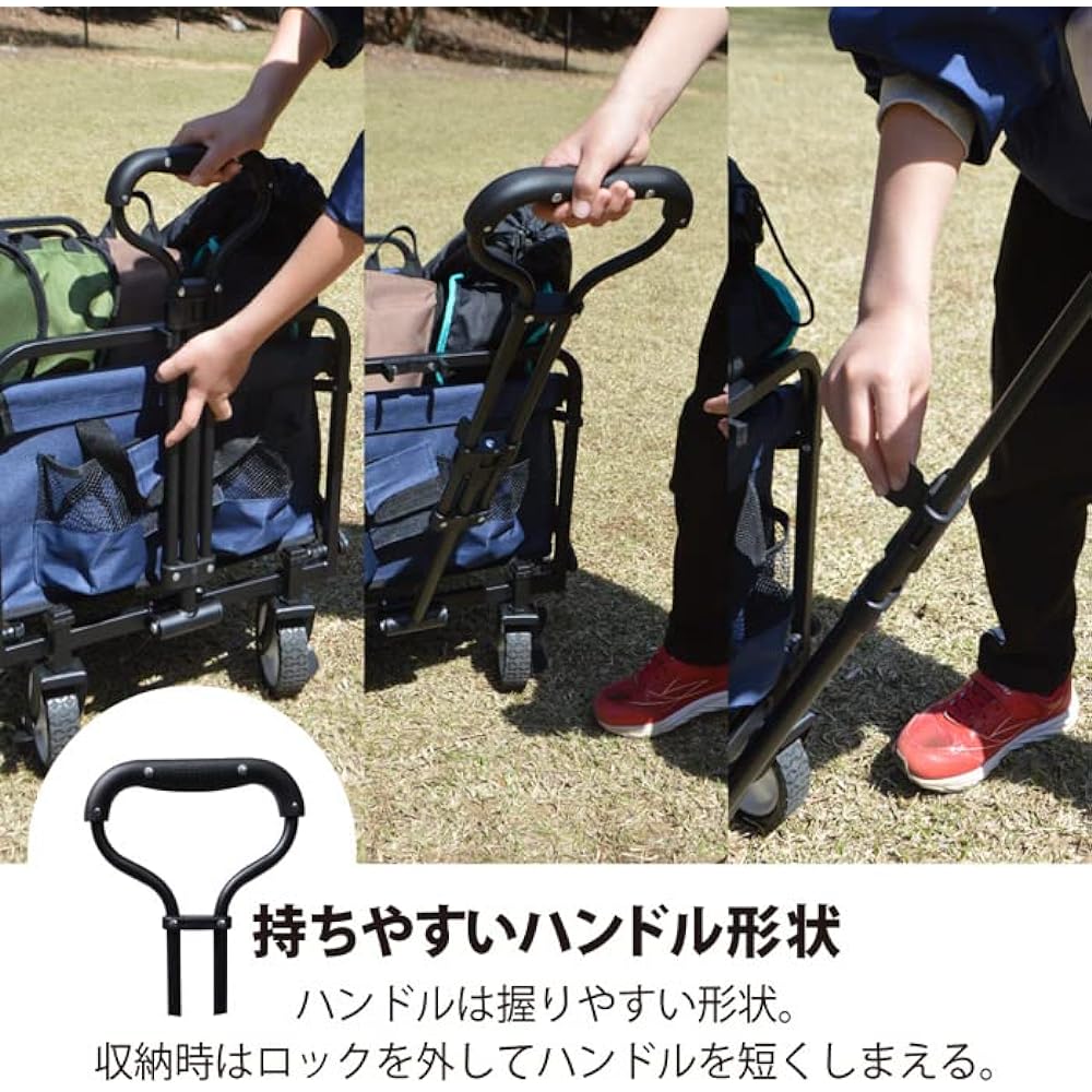 LEYTON HOUSE Outdoor Compact Carry Wagon LEYTON HOUSE Camping Sports Match Club Activities Trolley Home Off-road BBQ Leisure S Size Approx. 60L Warranty Service Included