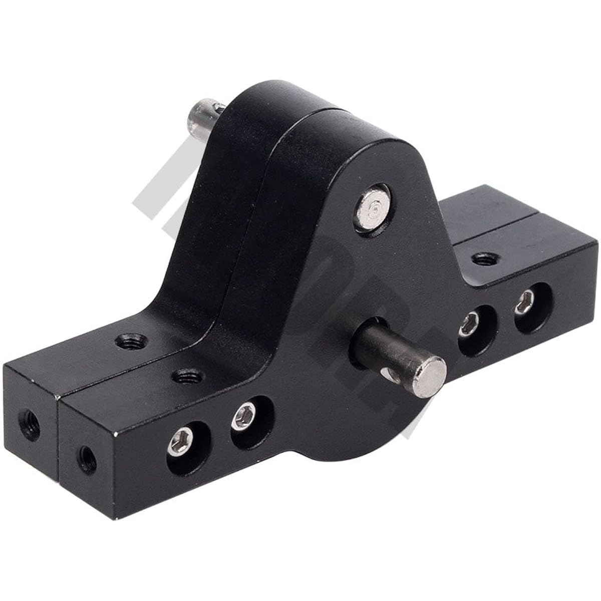 INJORA Transfer Case Gear Box for 1/10 Crawler RC4WD D90 Axial SCX10, Black, Metal