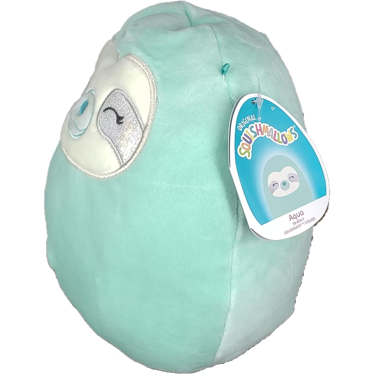 SQUISHMALLOW KellyToys - 8" (20cm) - Aqua Sloth - Super Soft Stuffed Animal Pillow Buddies Buddy Plush Toy Birthday Gift