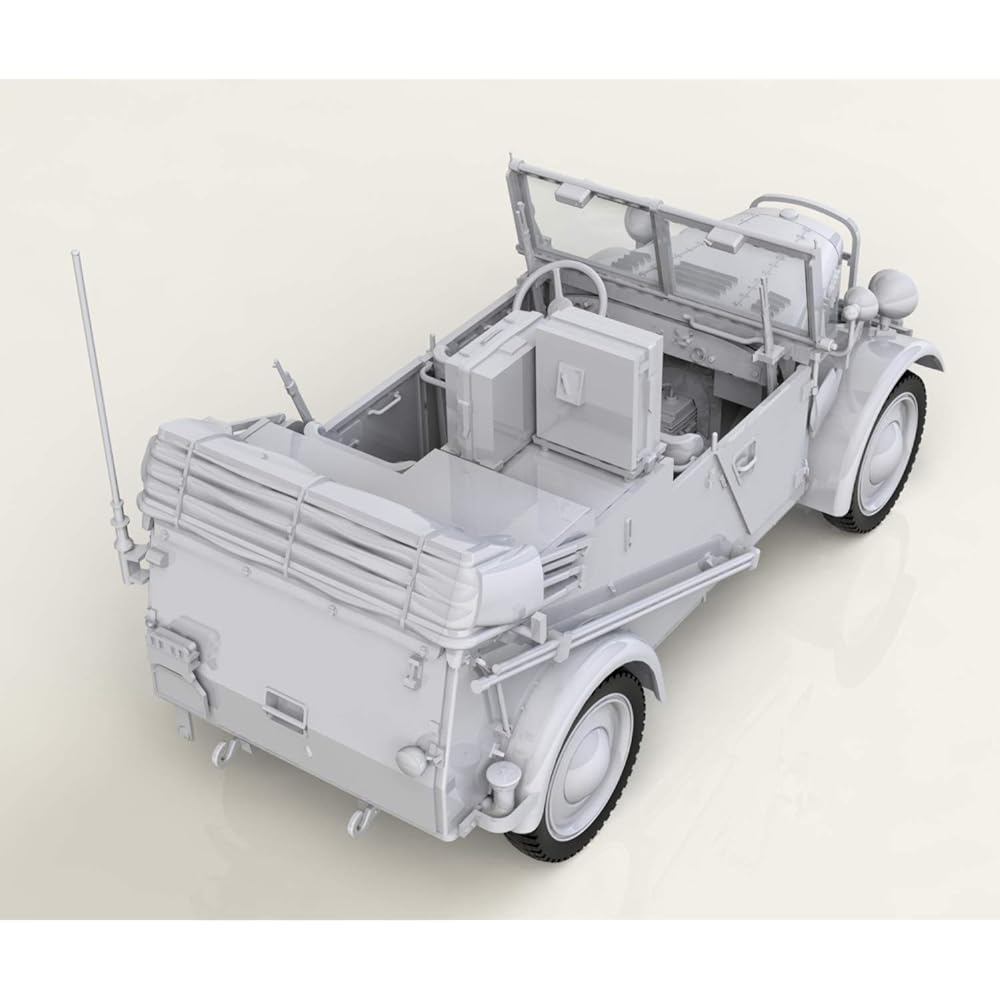 ICM 1/35 German Army le.gl.Einheitz-Pkw Kfz.2 Light four-wheel drive radio equipped vehicle plastic model 35583