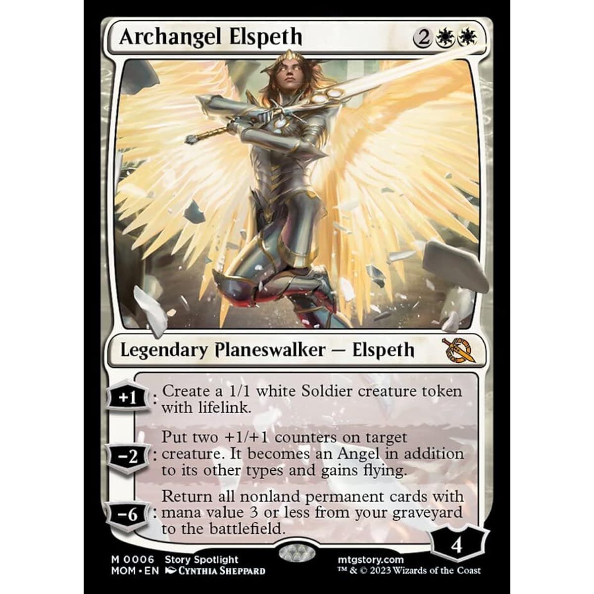 Magic: The Gathering - Archangel Elspeth (006) - March of the Machines