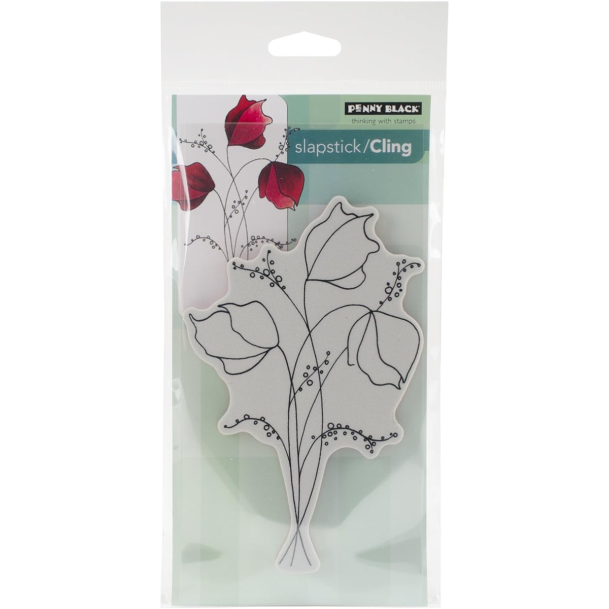 Penny Black 40-375 Demure Slapstick Cling Stamp by Penny Black