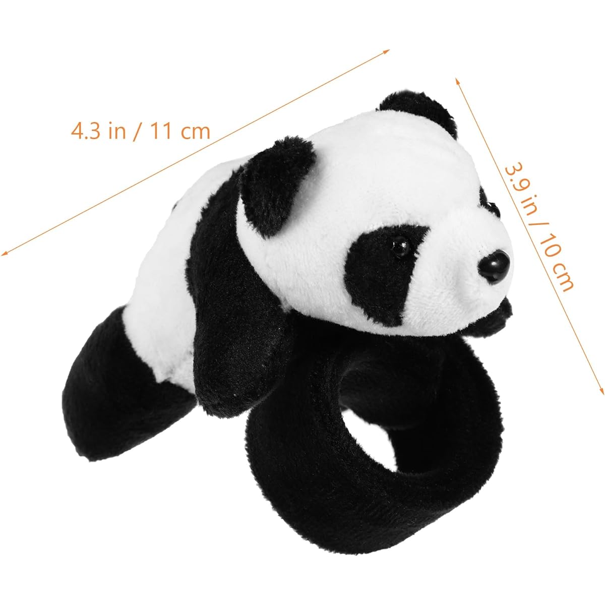 Kisangel Slap Bracelet 1 Piece Plush Slap Band Wrist Hugger Animal Kids Birthday Party Supplies (White Tiger), 14X12X11CM, Lint, PP Cotton.