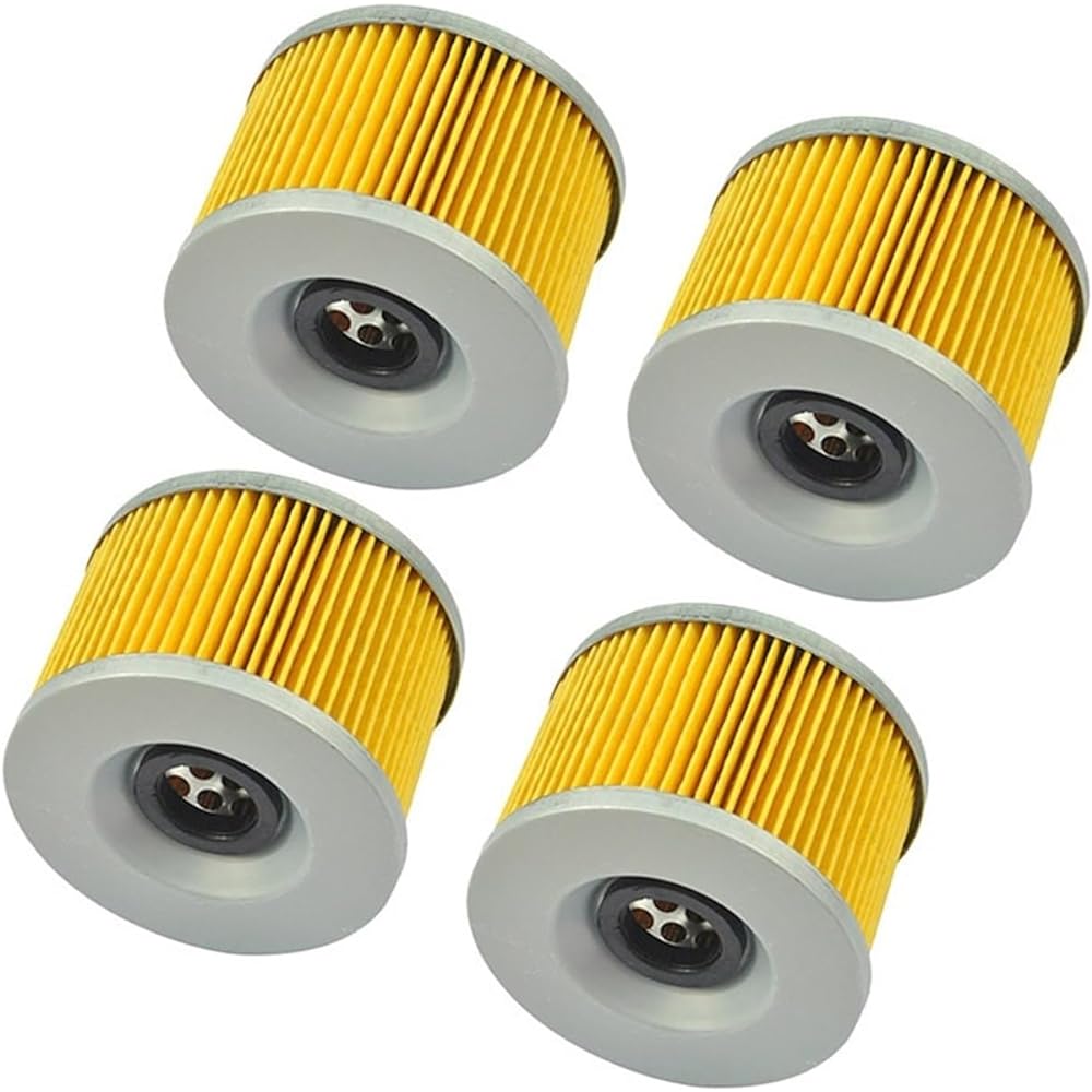 Motorcycle Fuel Filter For Kawasaki ZN1100 84-85 ZR1100 91-00 ZX1100 GPZ1100 ZZ-R1100 ZZR1100 81-01 ZG1200 89-03 ZRX1200 01-03 Motorcycle Oil Filter (Color : 4pc)