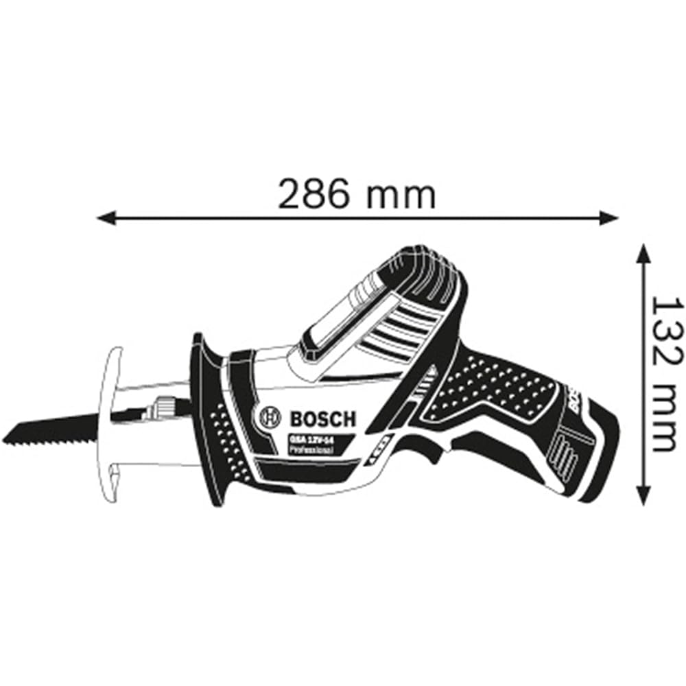 Bosch Professional 10.8V Cordless Saver Saw (2.0Ah batteries, charger, carrying case included) GSA10.8V-LIN