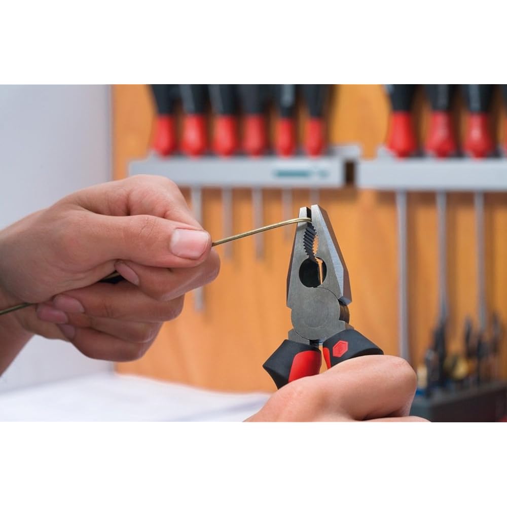 wiha Strong Combination Pliers Industrial (Dynamic Joint Optigrip) 225mm HXS232CP225