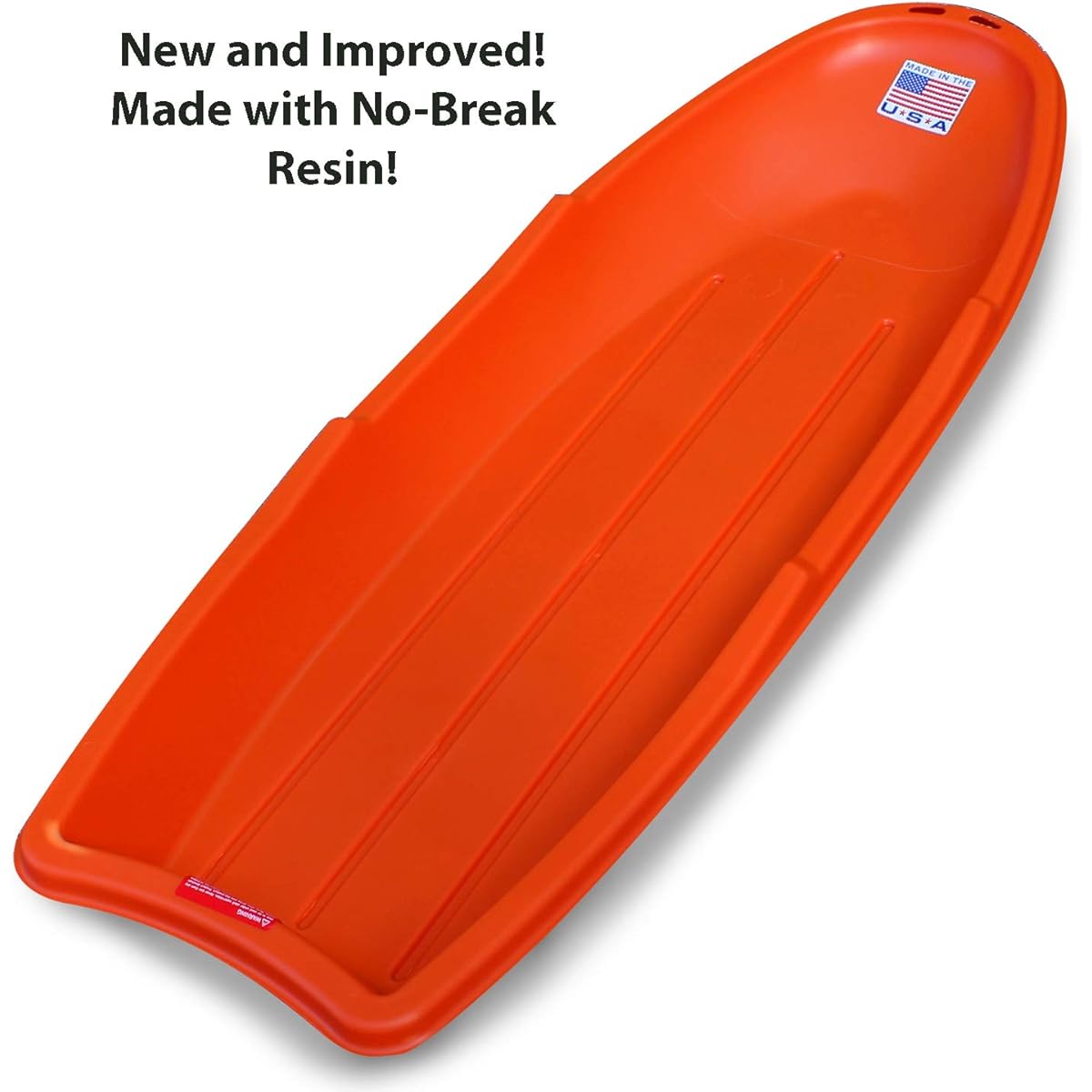 Flexible Flyer Lightning Snow Sled for Kids & Adults Plastic Toboggan Sand Slider 48