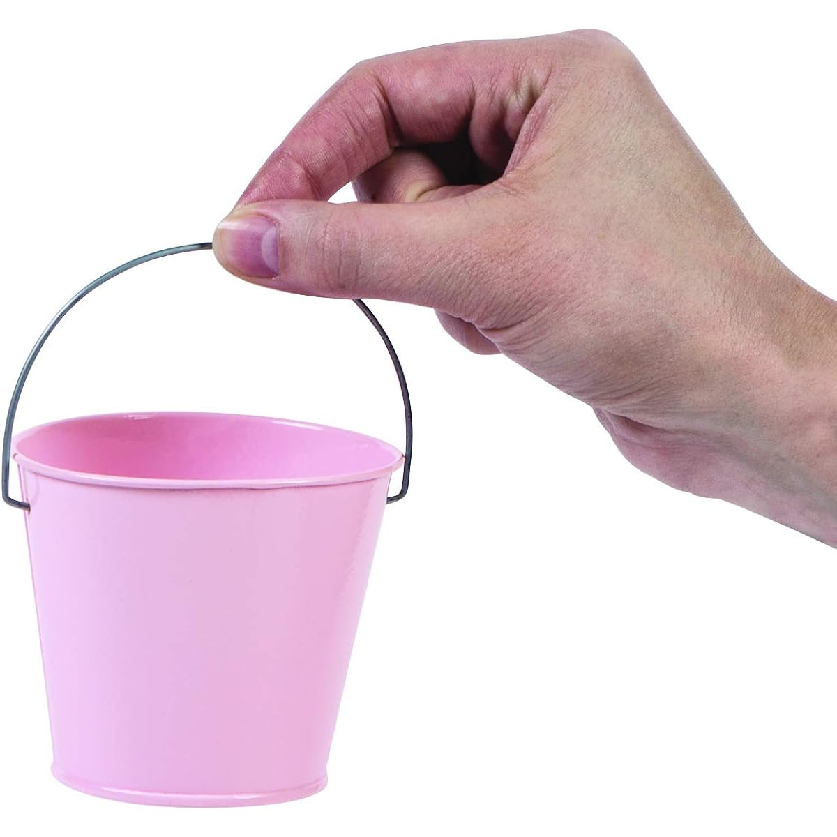Fun Express Pastel Pink Tinplate Pails (1 Dozen) Baby Shower Favors Party Supplies Decorations