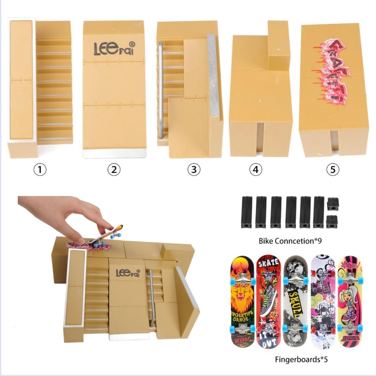 MYEBONG Fingerboard Skate Park