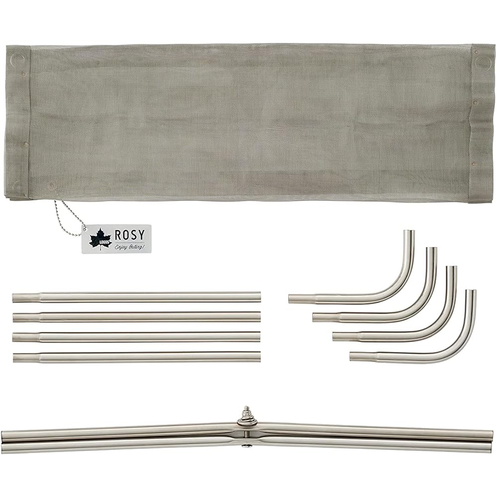 LOGOS ROSY Fire Pit (Compact Storage Type) 81064061 Silver (Approx.) Width 41.5 x Depth 41.5 x Height 28.5 cm