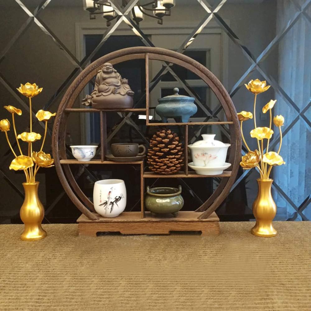 RAYWILL Constant Flower Set, Lotus Flowers, Bon Supplies, Lotus Flower, Lotus Flower, Aluminum with Flowers, Set of 2, Gold Color, Lotus Flowers, Never Wither, Buddhist Altar, Buddhist Altar, Buddhist
