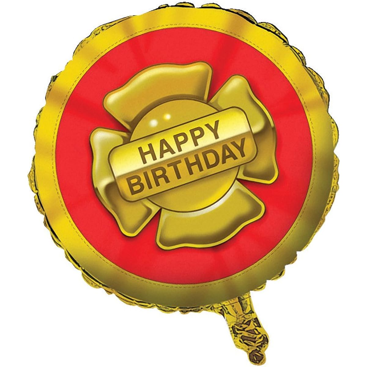 Creative Converting Firefighter Metallic Balloon, 18 inch