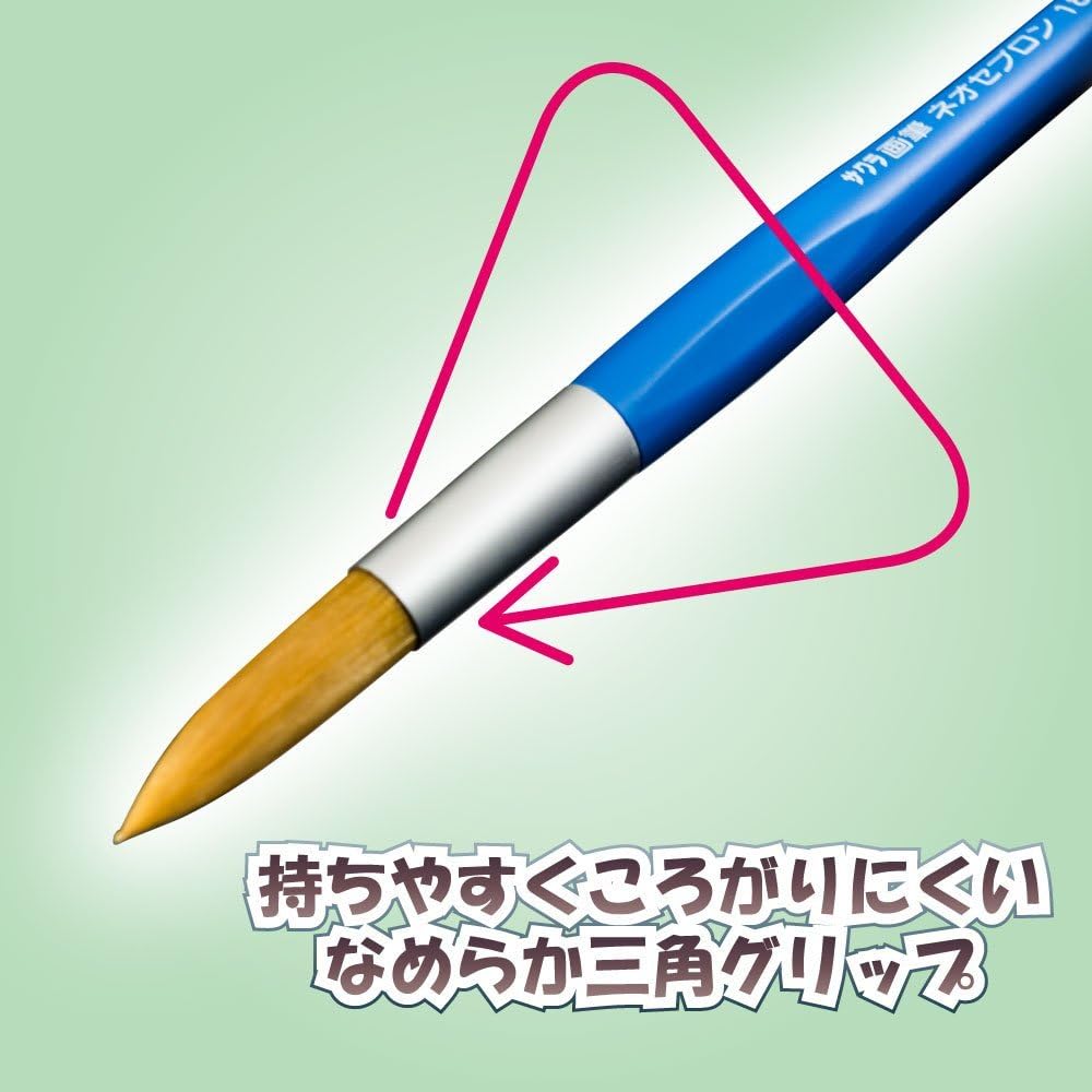 Sakura Crepas Paintbrush Neo Cebron Round 2 pieces NR2A-P(10) 10 pieces