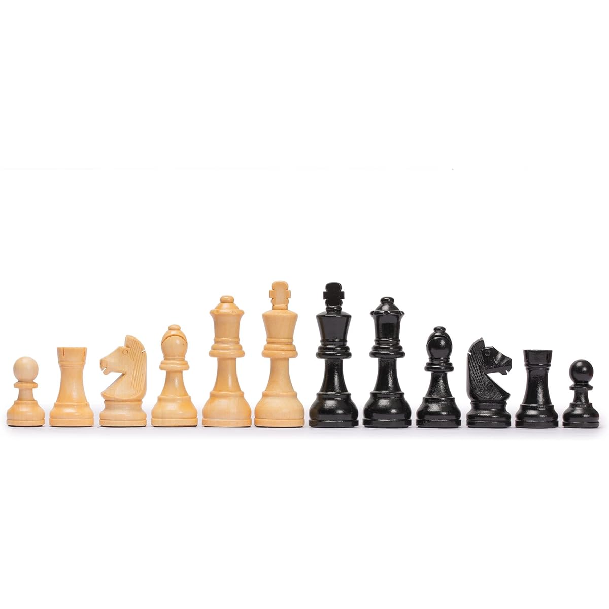 Staunton No 6 Chessmen (Hus) BLK 5#