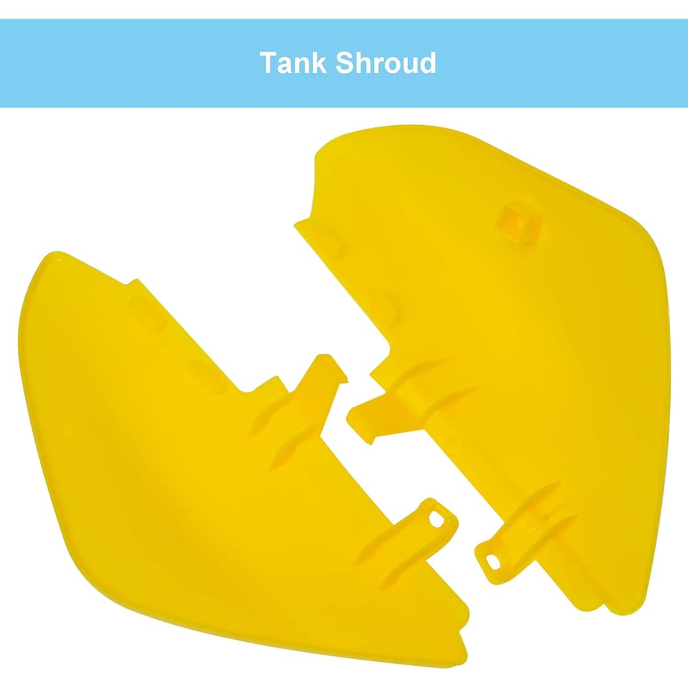 Podoy CRF50 Body Fender Kit Honda XR50 XR 50 CRF 50 SDG SSR Pit Dirt Motor Trail Bike Black Boltwork Fairing Plastic (Yellow)