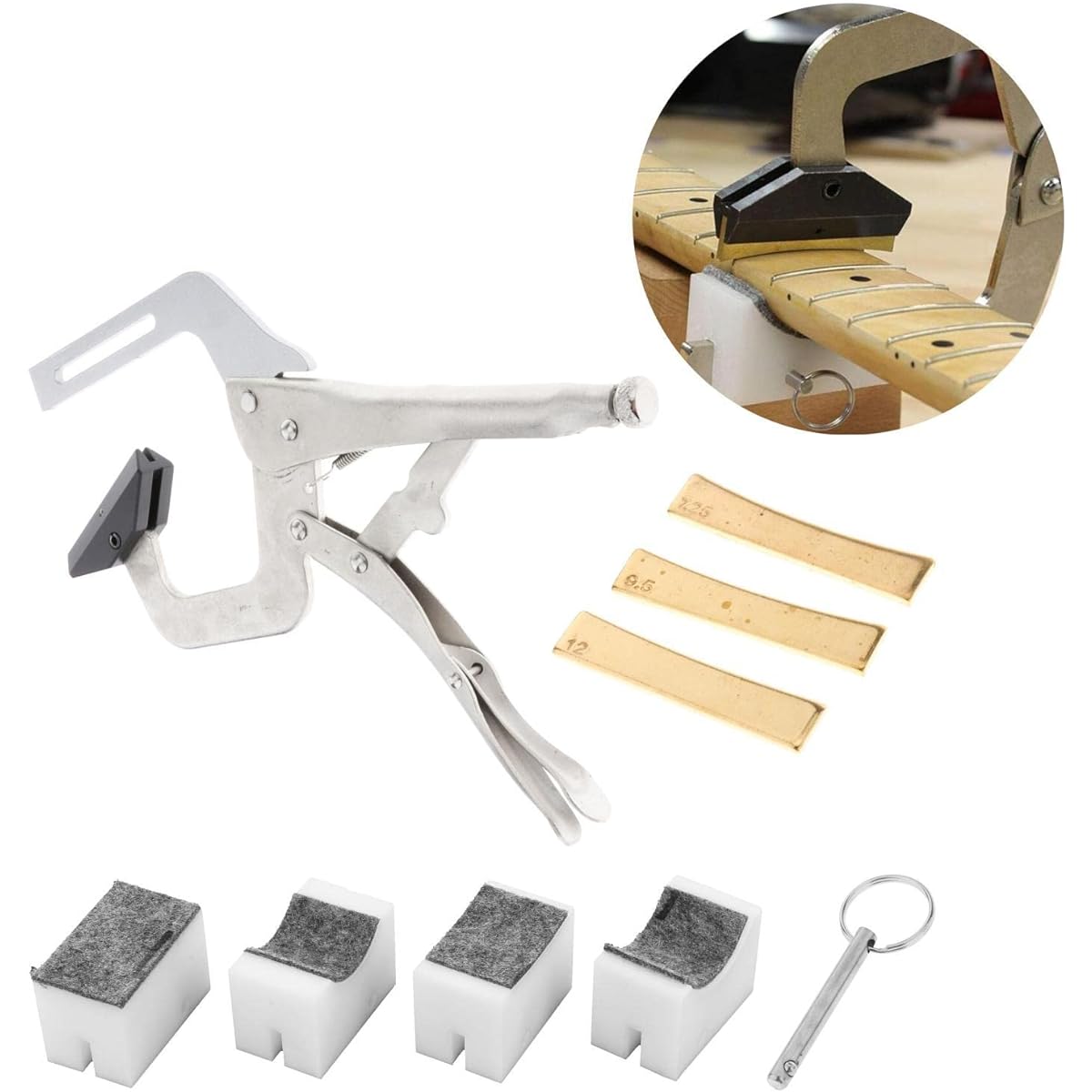 Guitar Fingerboard Fret Tool Press Cowl Insert for Acoustic Guitar Enthusiasts