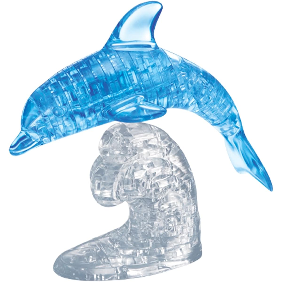 BePuzzled 95 Piece Dolphin Deluxe 3D Crystal Puzzle None Blue 30963