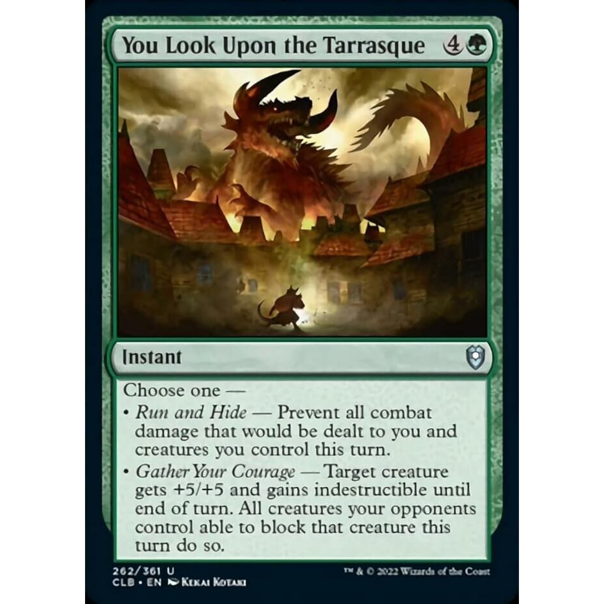 Magic: The Gathering - Tarrasque (262) - Foil - Battle at Baldur's Gate