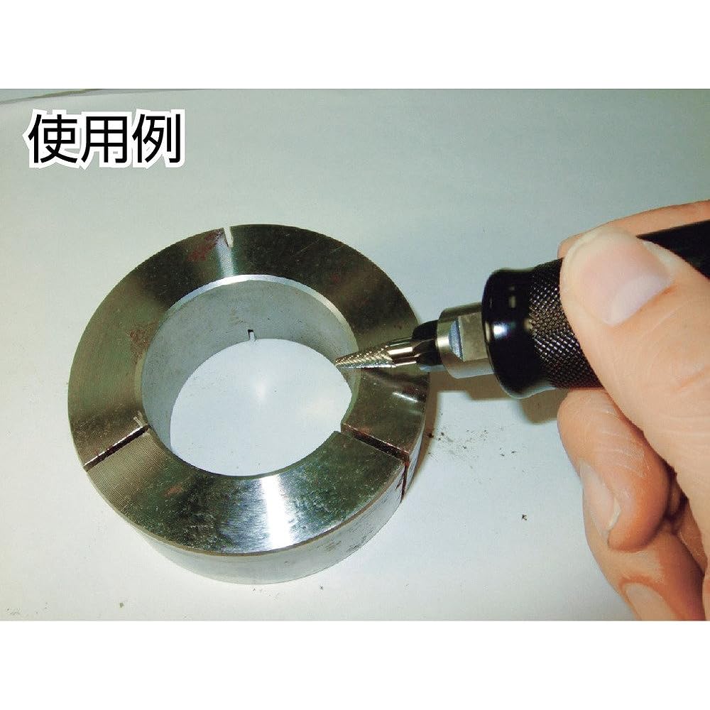 TRUSCO Carbide Bar Spherical Φ12.7X Blade Length 11X Axis 6 Long Single Cut TB8C127SL150