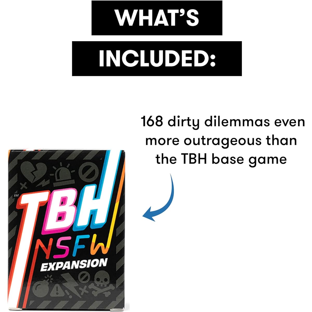 TBH: NSFW Expansion Pack for the Base Game – Wild & Dirty Conversation Starters – Adult Card Add-ons Perfect for Parties and Game Nights