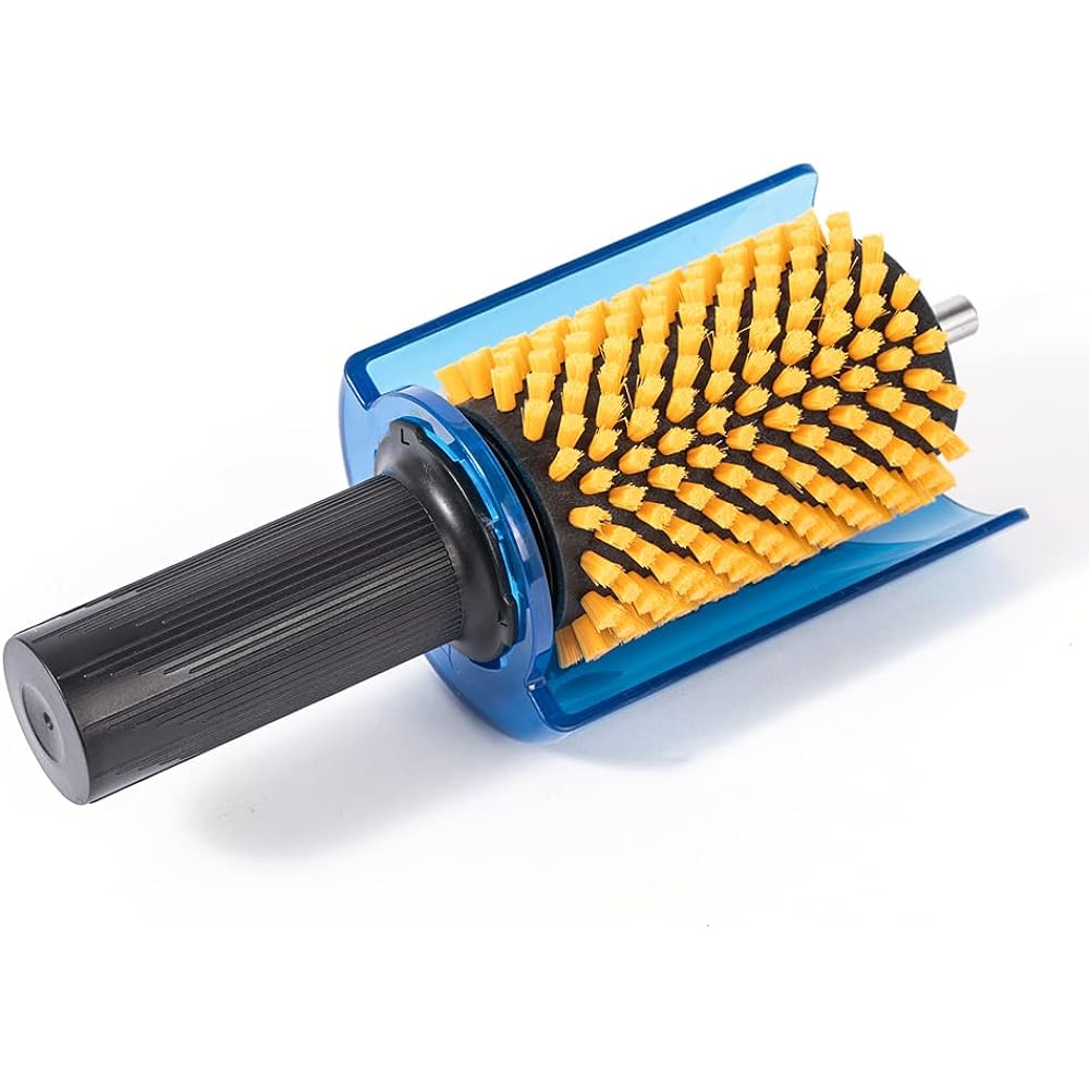 XCMAN Snowboard Nylon, Bronze, Cork, Horsehair Brush Rotary Brush, 4 Piece Set with Single Shaft (Handle), 100 mm Length