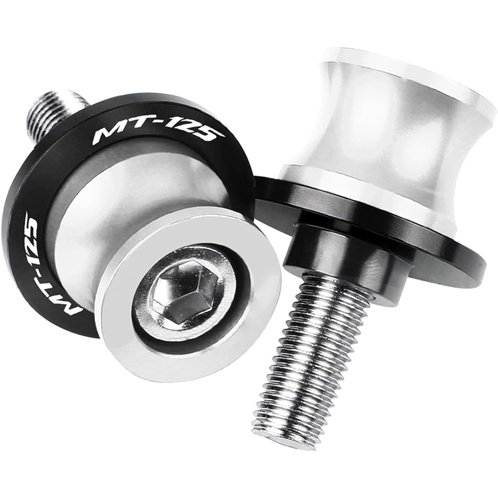 Swing Arm Spool Slider Stand 6MM Motorcycle Accessories CNC Aluminum Swing Arm Spool Slider Stand Screw For YA-MA-HA MT125 MT 125 MT-125 2015 2016 2017 2018 (Color : Red)