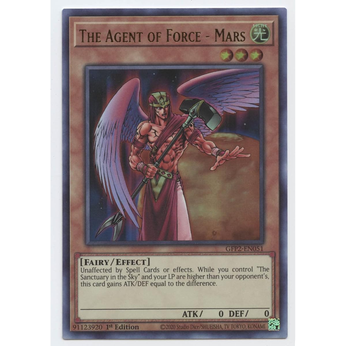 Agents of the Force - Mars - GFP2-EN051 - Ultra Rare - 1st Edition.