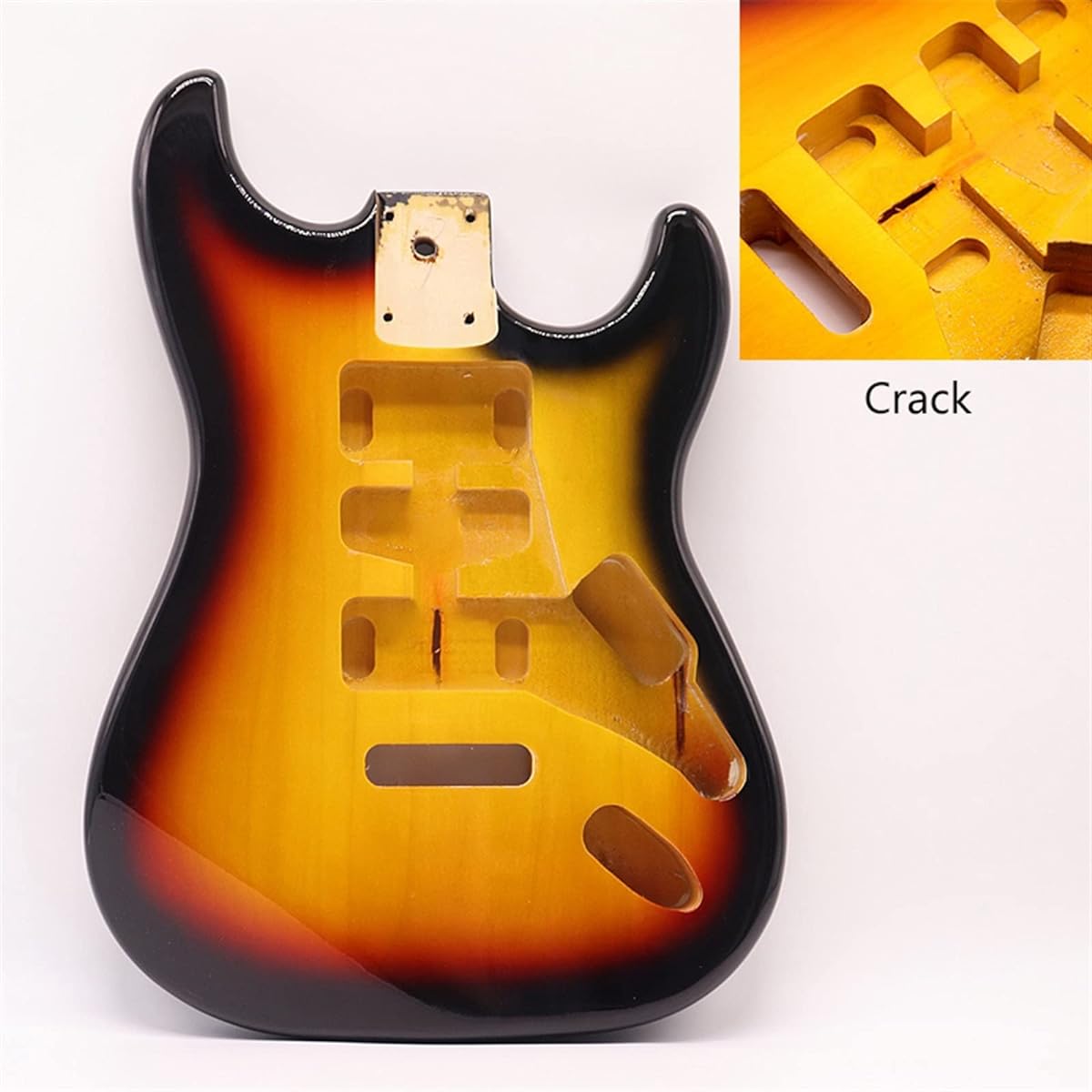 Electric Guitar Body DIY Guitar Body Poplar Wood Guitar Body Guitar Barrel Guitar Body (Color : 1)