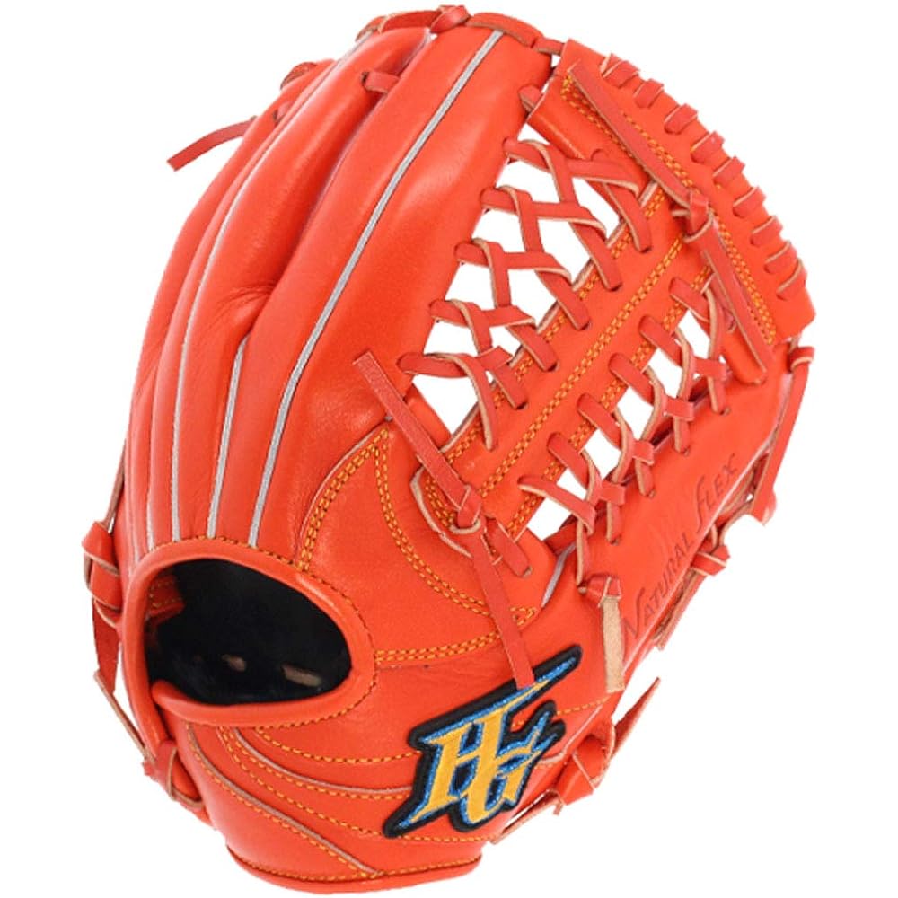 HI-GOLD Boys' Softball Gloves Rookies Ace Softball Series RKG-3001 Fire Orange L~LL (28cm)