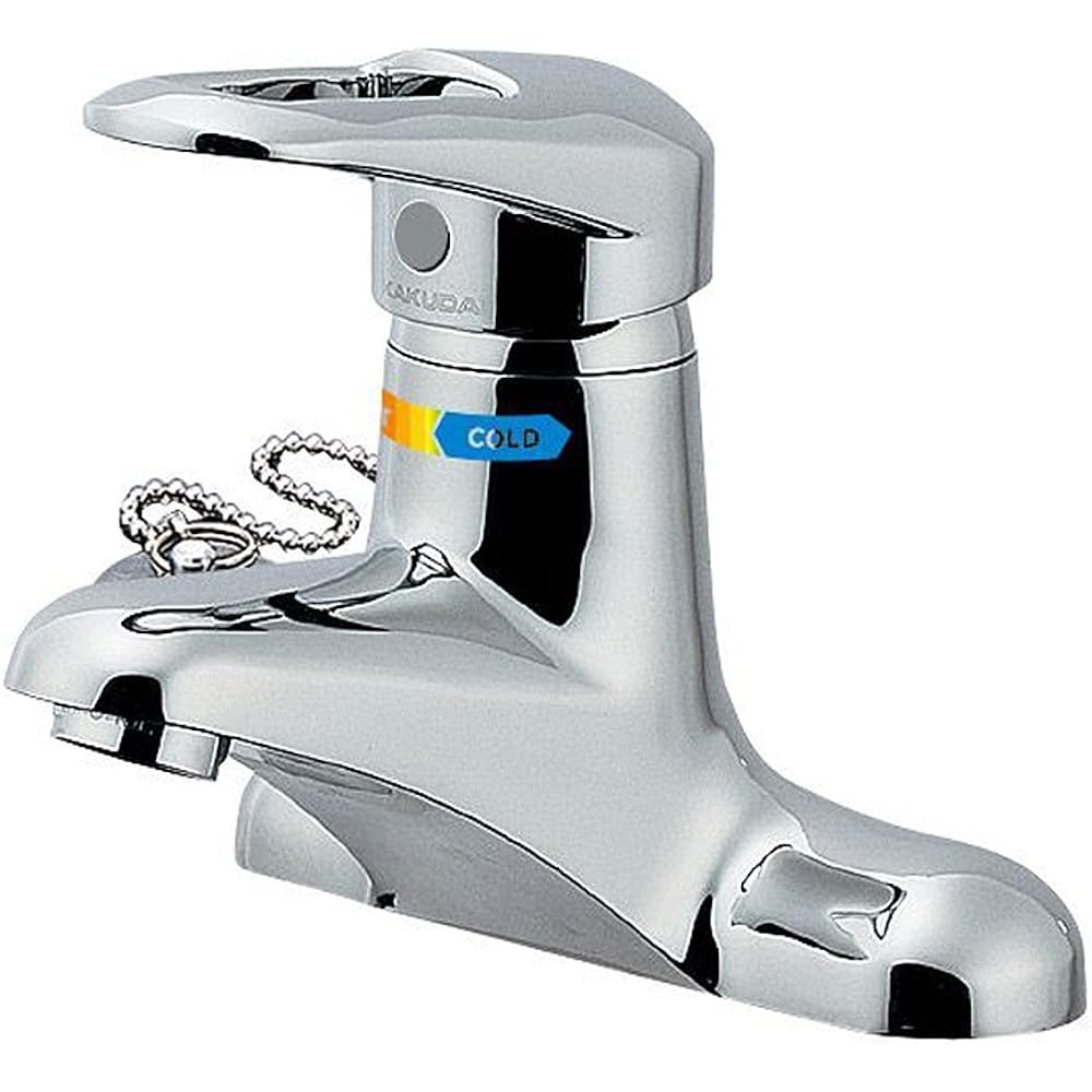 Kakudai Washbasin Stand with Limited Hot Water Supply Eco Single Lever Mixing Faucet Can be Installed in 2 Holes General Area Specifications 185-101