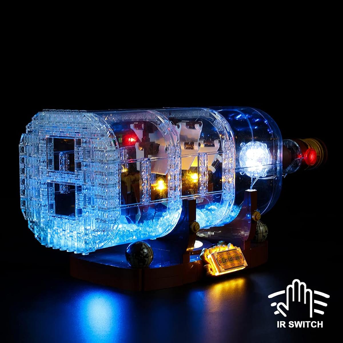 Kyglaring LED Lighting Kit Idea Bottle 21313 Light Set Compatible with Lego 92177 Building Set, Lego Set Not Included (Standard Version)