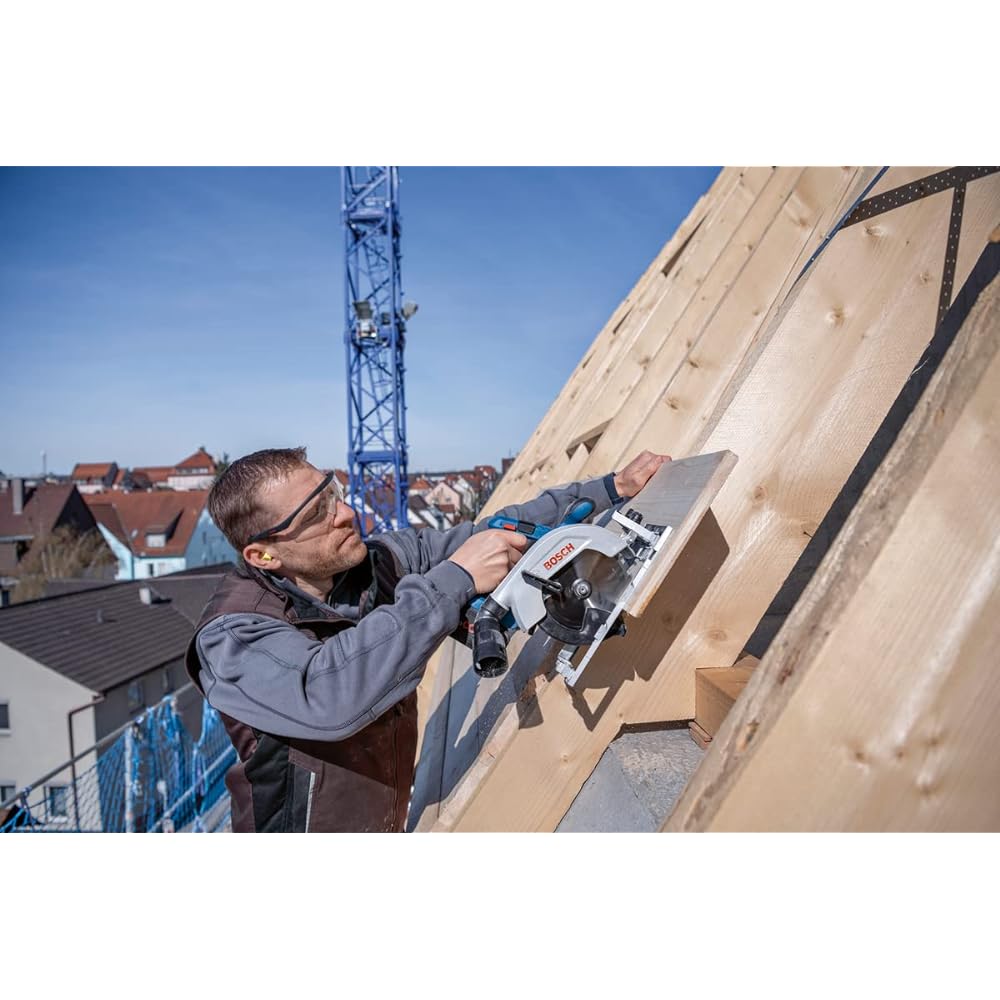 Bosch Professional 18V cordless circular saw (battery/charger sold separately/parallel guide/sample tip saw included) GKS18V-57-2H