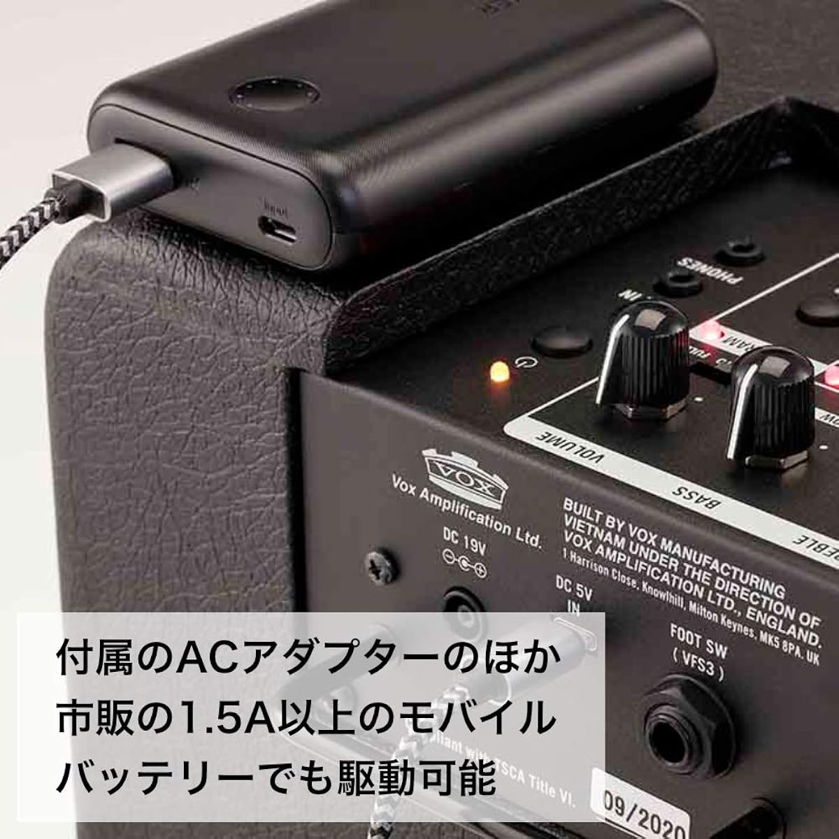 VOX 3W Modeling Amplifier for Electric Guitar MINI GO 3 Home Practice Portable Microphone Input Headphone Output Effect Rhythm Machine MP3 Connection Mobile Battery Compatible
